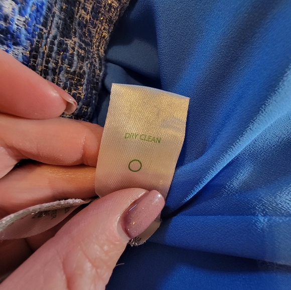 Lilly Pulitzer Blue Tweed Textured Mini Dress - Picture 5 of 7